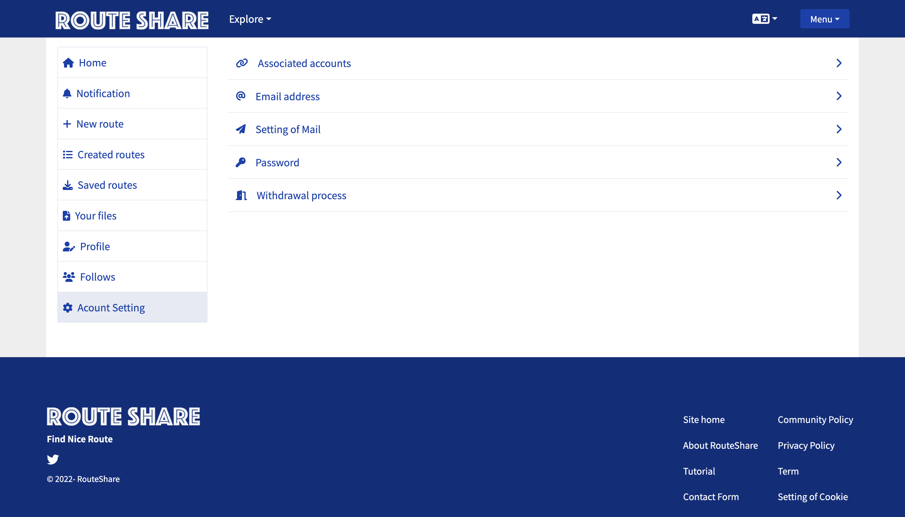 Account Settings