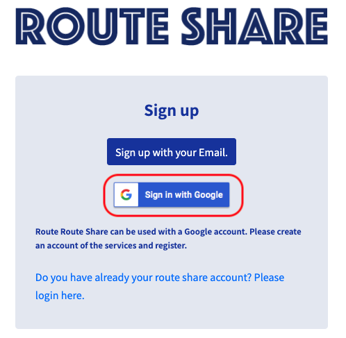 Google registration