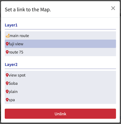 Map Link Window