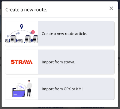 Create a new route