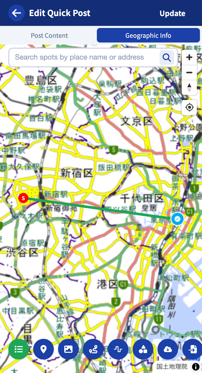 The Geographic Info tab