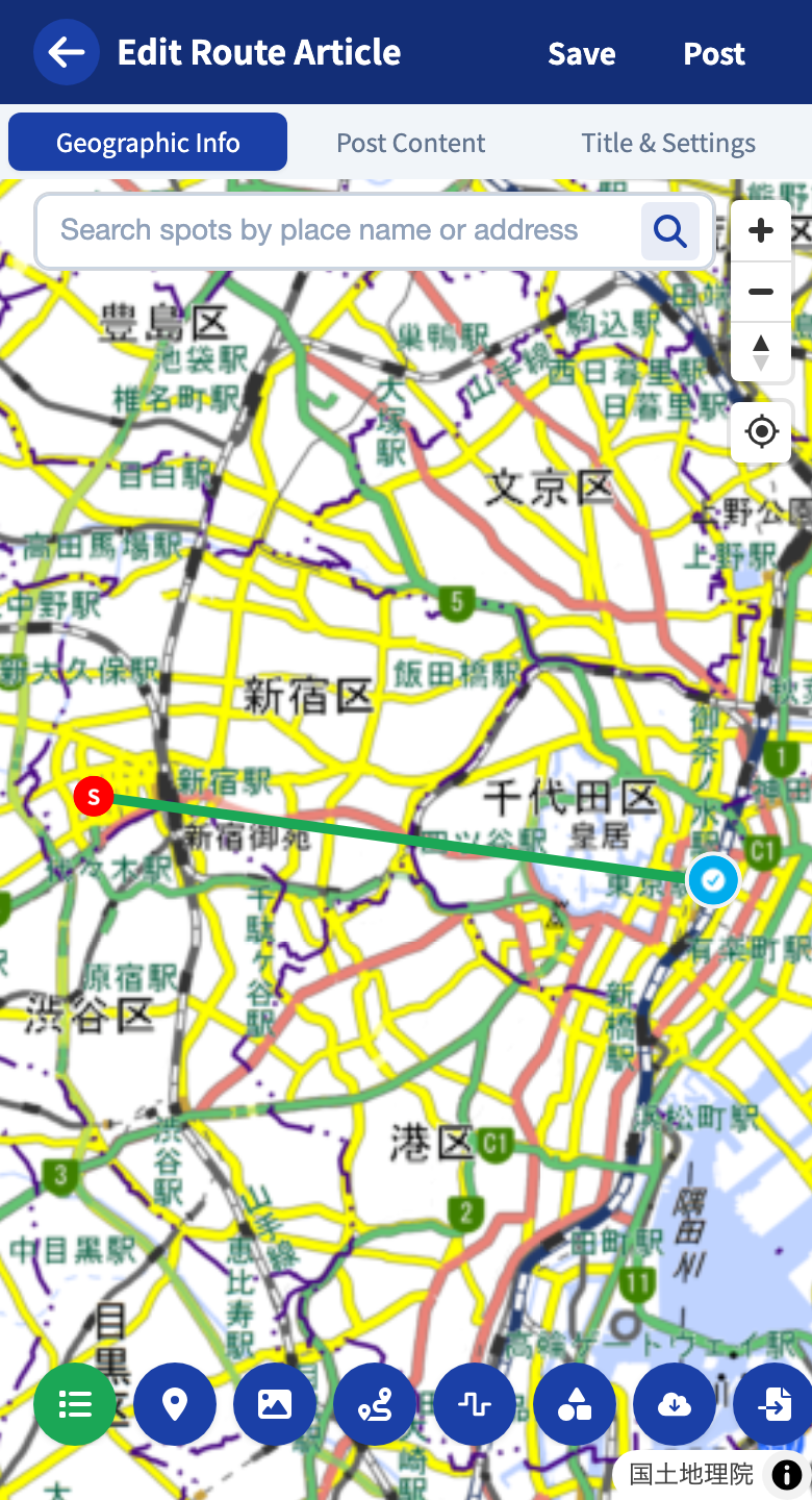 The Geographic Info tab